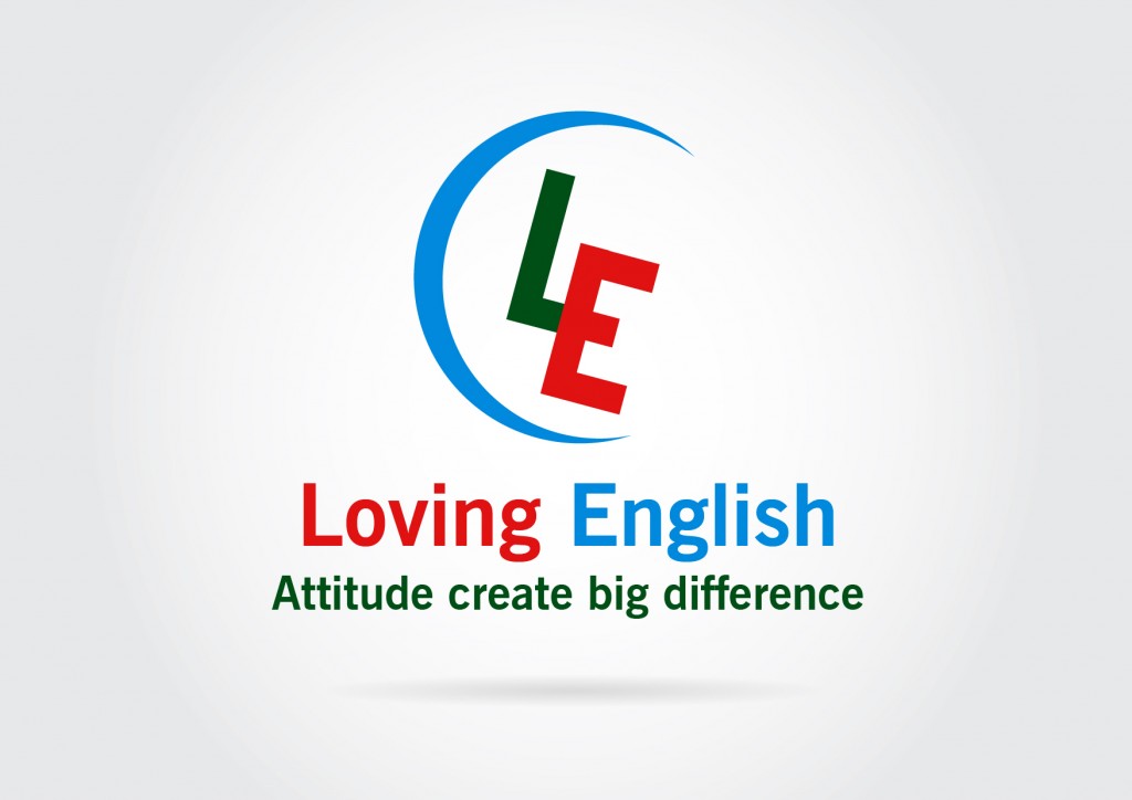 Thiết kế logo đẹp Loving English
