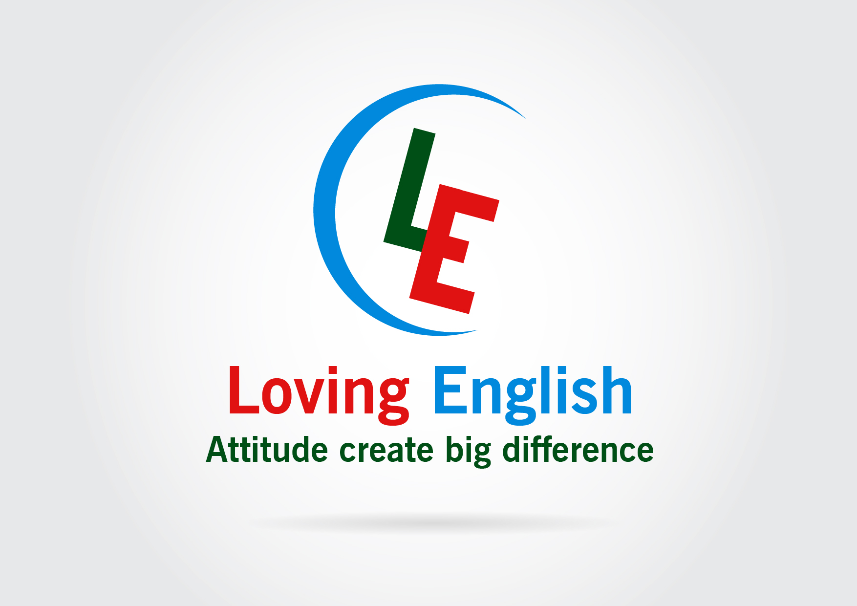 thiết kế logo đơn giản và đẹp -  trung tâm Loving English