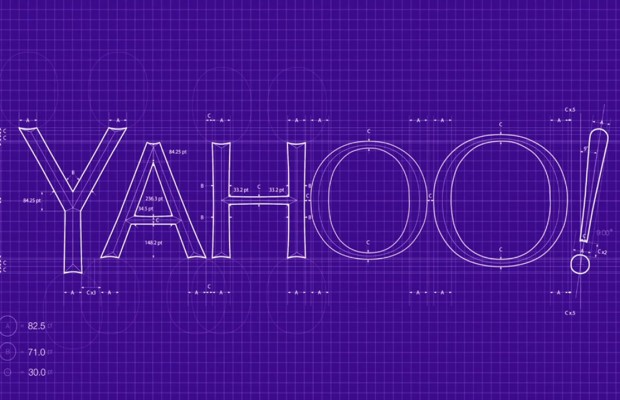 sử dụng khung lưới trong thiết kế logo Yahoo