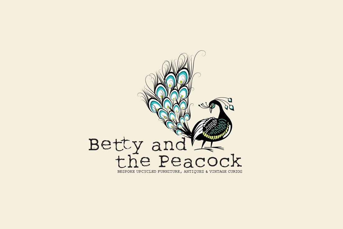 hình ảnh chim công trong thiết kế của Betty and the peacock