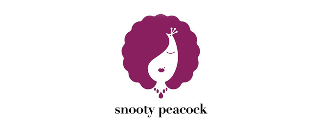 hình ảnh chim công trong thiết kế của snooty peacock